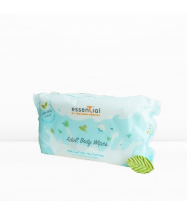 Essential By Thomson Medical Milky Soft Adult Body Wipes (40's) Buy 1 Get 1 Free