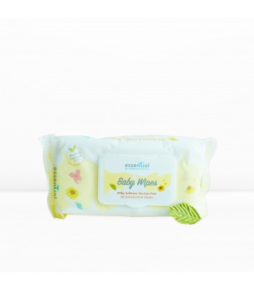 Essential By TMC Milky Soft Baby Wipes(80'S) 1 Carton 24 Packets