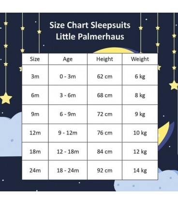 Little Palmerhaus Sleepsuit - Doodle Little Zoo (6M)