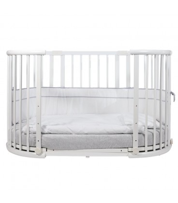 Beblum Sam Crib 8 in 1 Baby Cot Bundle (Natural)