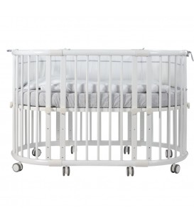 Beblum Sam Crib 8 in 1 Baby Cot Bundle - White