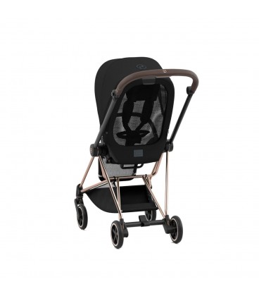 Cybex Mios 3 Rose Gold Frame with Deep Black Seat Pack