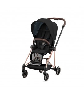 Cybex Mios 3 Rose Gold Frame with Deep Black Seat Pack