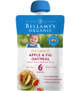 Organic Apple & Fig Oatmeal 120g