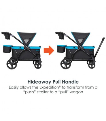 Baby Trend Expedition® 2-in-1 Stroller Wagon PLUS - Ultra Grey