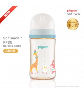 Pigeon SofTouch™ PPSU Nursing Bottle - Animal 240ml