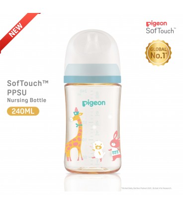 Pigeon SofTouch™ PPSU Nursing Bottle - Animal 240ml
