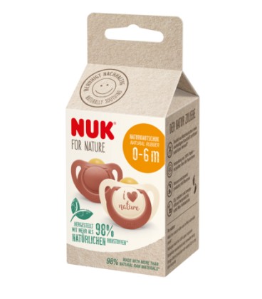NUK FOR NATURE Latex Soother (0-6 months)