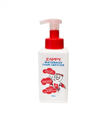 Zappy Waterbased Foam Sanitiser 450ml