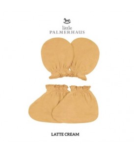 Little Palmerhaus Mittens and Booties (Latte Cream)