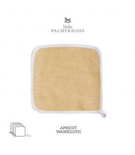 Little Palmerhaus Bamboo Washcloth Set of 4 (Apricot)