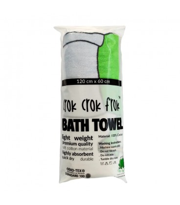 CrokCrokFrok Bath Towel Crok Family - White