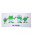 CrokCrokFrok Bath Towel Crok Family - White