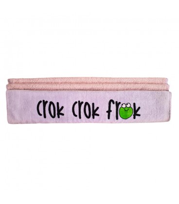CrokCrokFrok Bath Towel Crok Mama - Purple with Pink