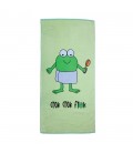 CrokCrokFrok Bath Towel Crok Papa - Apple Green with Blue