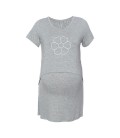 DooDooMooky Maternity & Nursing T-Shirt Mooky Flower Grey (L)
